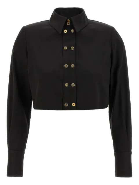 Elisabetta Franchi padded-shoulder button-front shirt