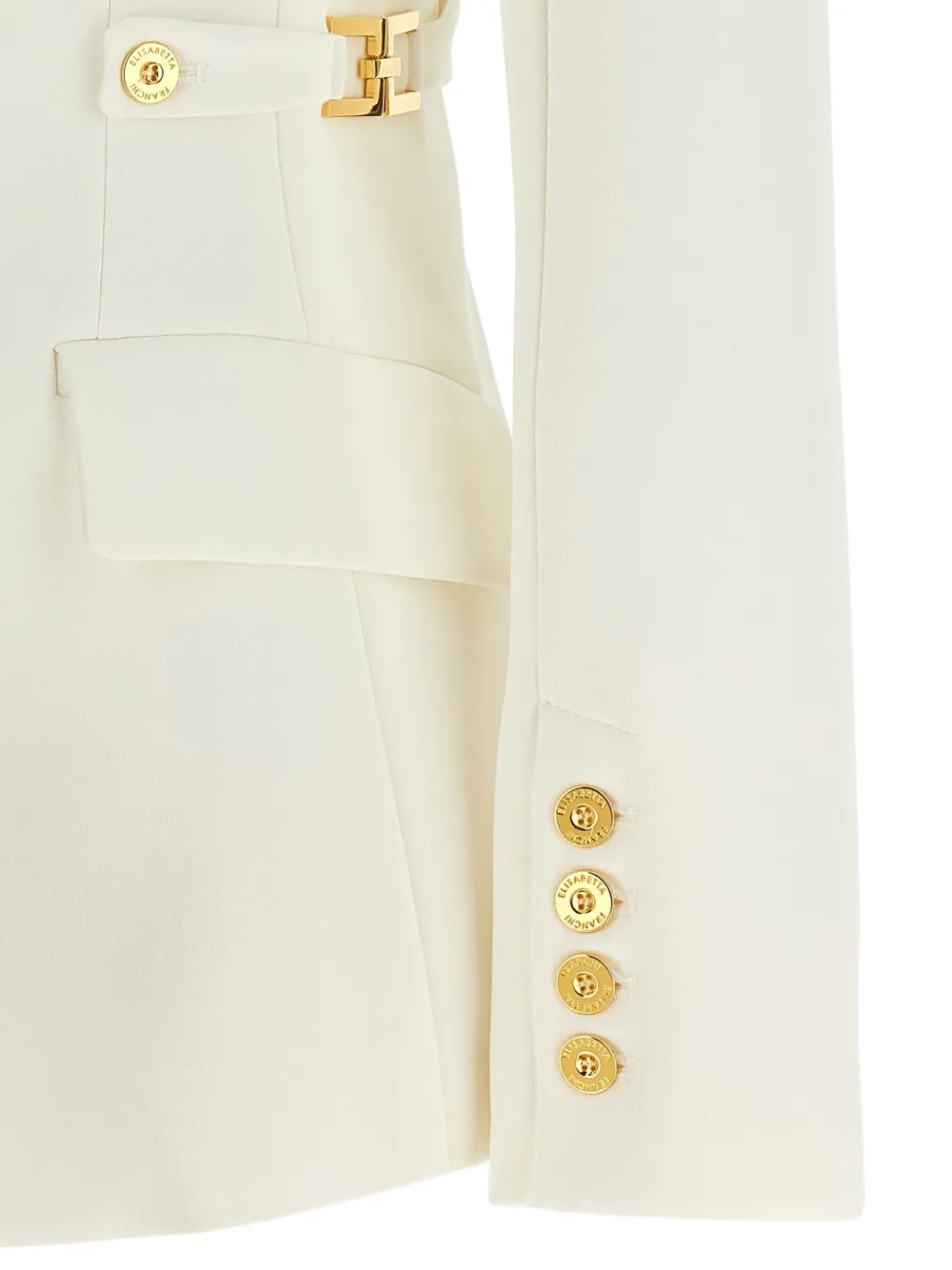 Elisabetta Franchi single-breasted blazer Wit