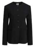 KHAITE button-front tailored jacket - Black