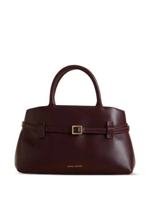 Manu Atelier buckle-strap tubular-handle tote bag