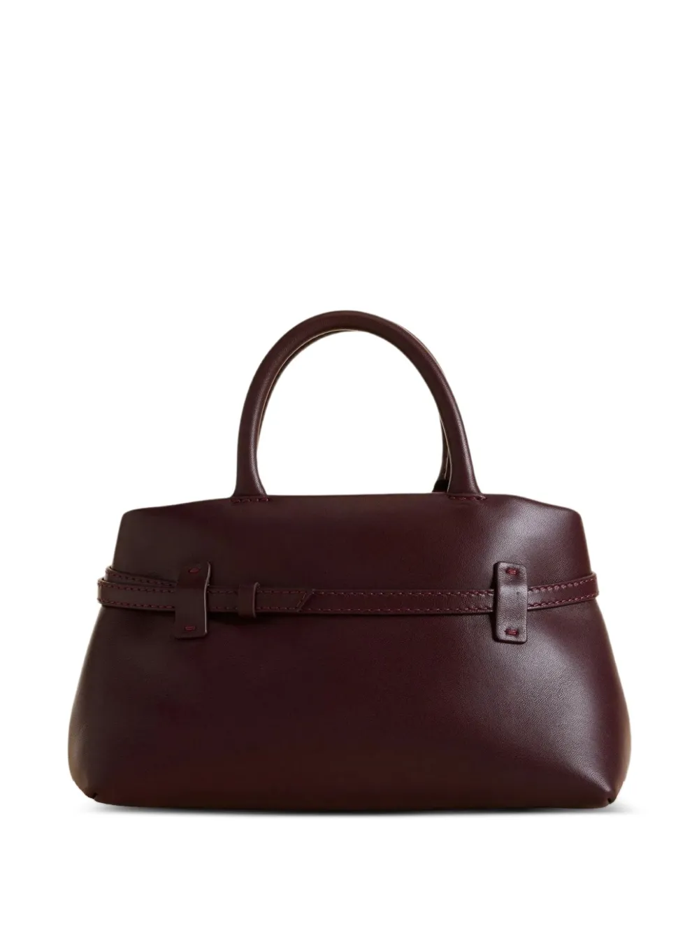 Manu Atelier shopper met gespbandje en handvat Rood