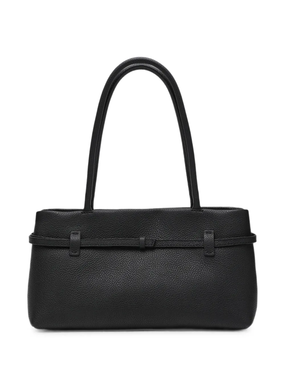 Manu Atelier Shopper met gespbandje en handvatten Zwart