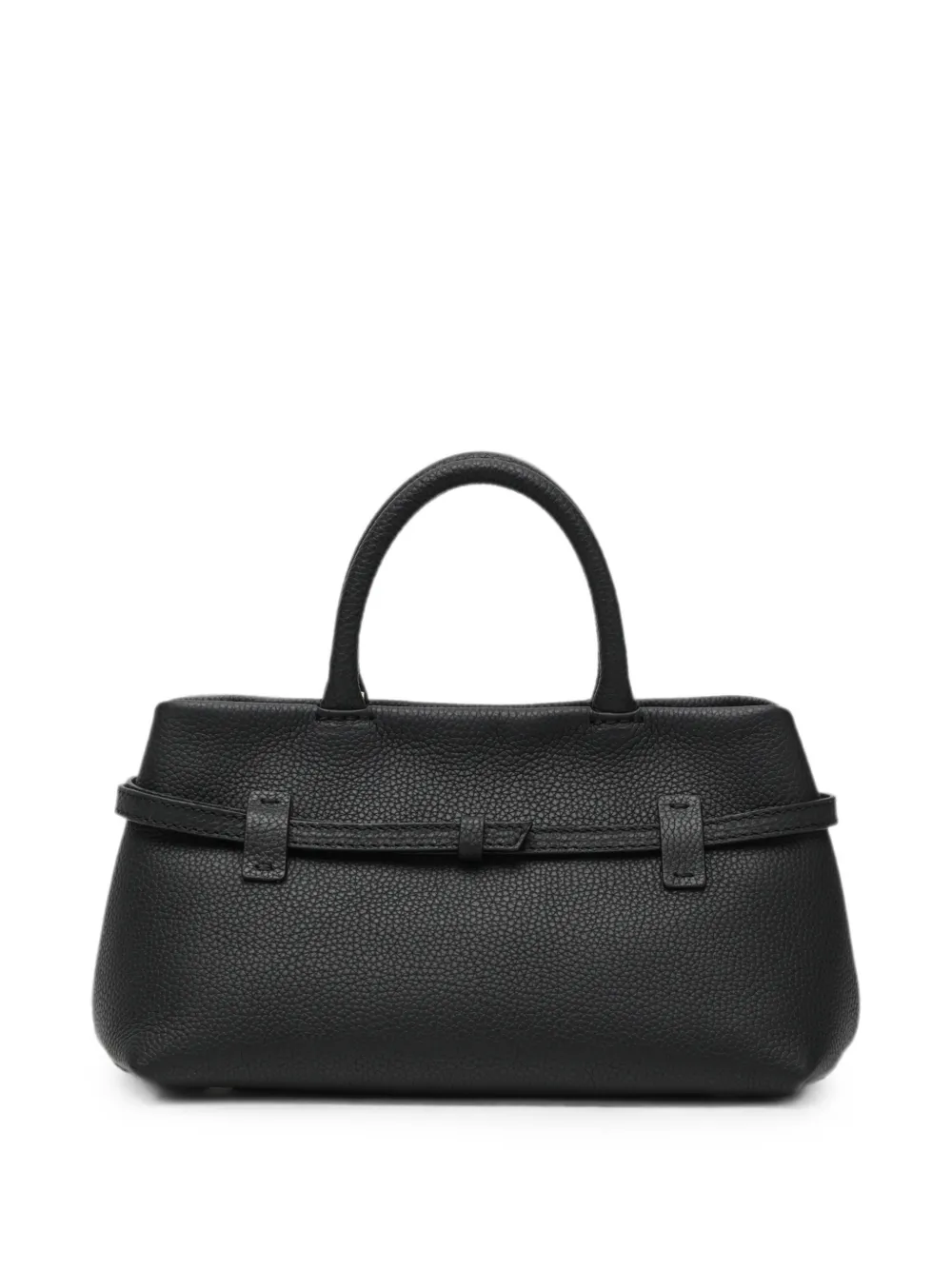 Manu Atelier Le Cambon leren shopper met gespbandje Zwart