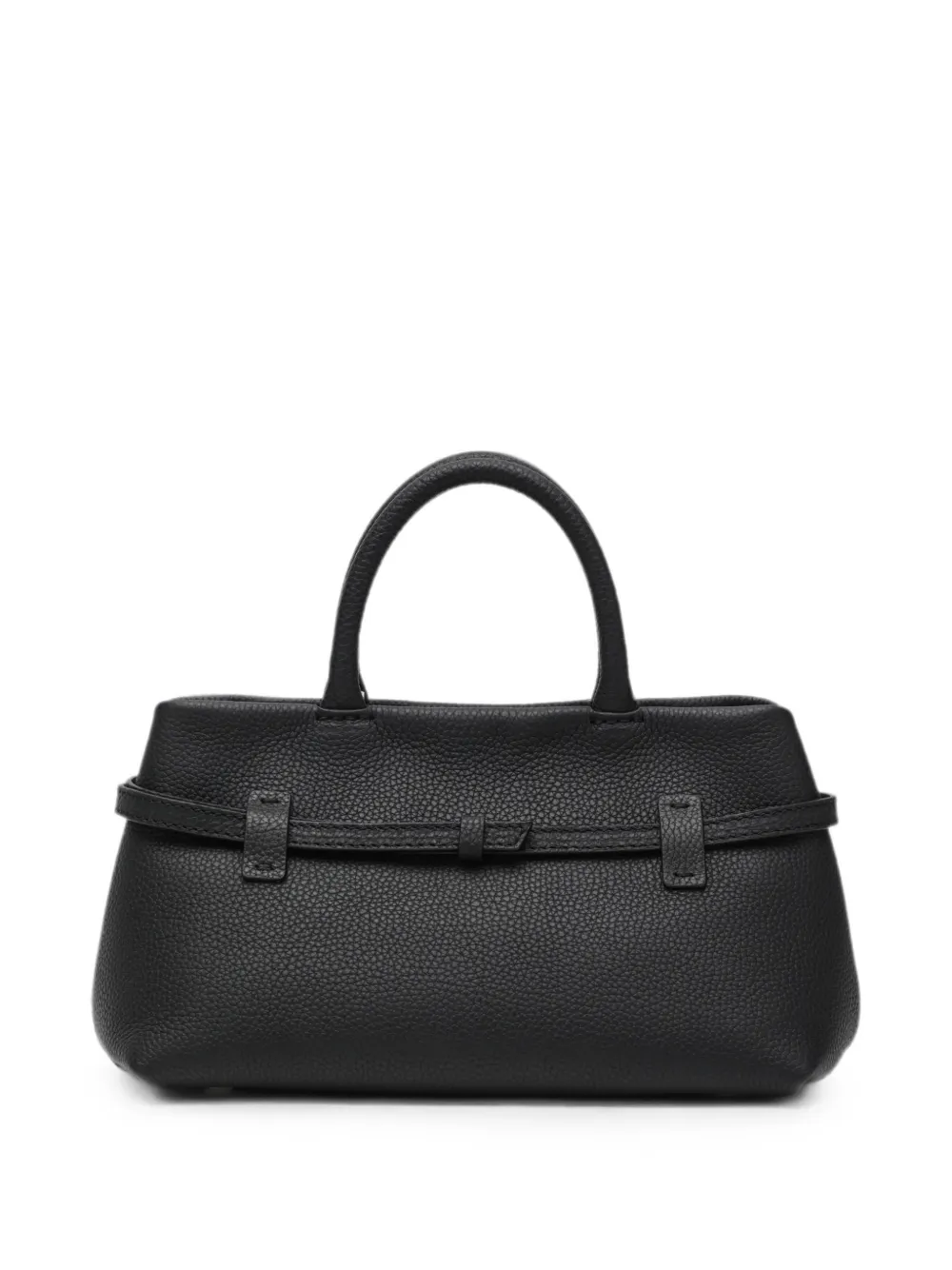 Manu Atelier Le Cambon leren shopper met gespbandje Zwart
