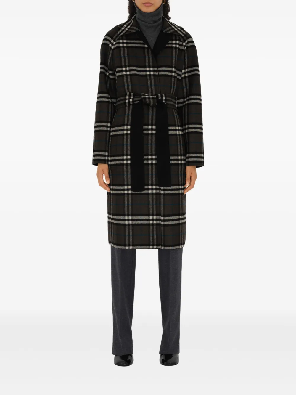 Burberry belted reversible wool coat | Single Breasted Coats | Image 2