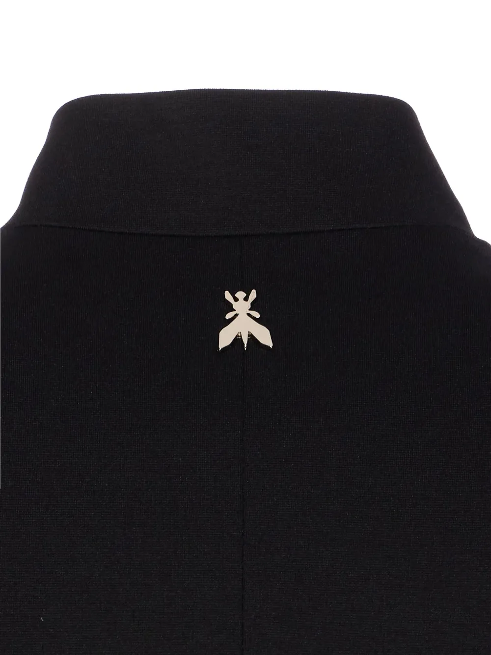 Patrizia Pepe mandarin-collar button-fastening fitted jacket Zwart