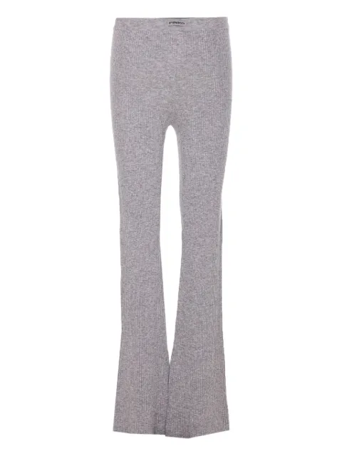 PINKO crystal-embellished ribbed trousers