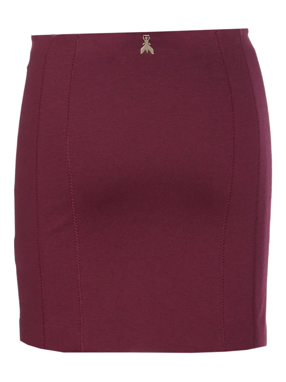 Patrizia Pepe logo-embellished mini skirt Paars