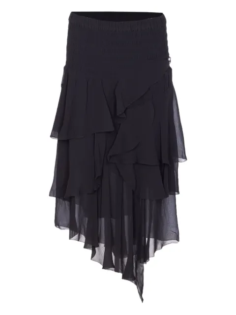 MARANT ÉTOILE ruffled asymmetric midi skirt