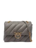 PINKO quilted bird-embellished shoulder bag - Grey