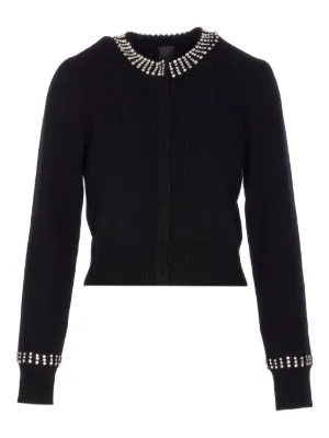 PINKO - ピンコ PINKO ニットカーディガン タグ付き 長袖 ロゴ M 黒 ブラック PINKO ウィメンズ カーディガン通販 - FARFETCH