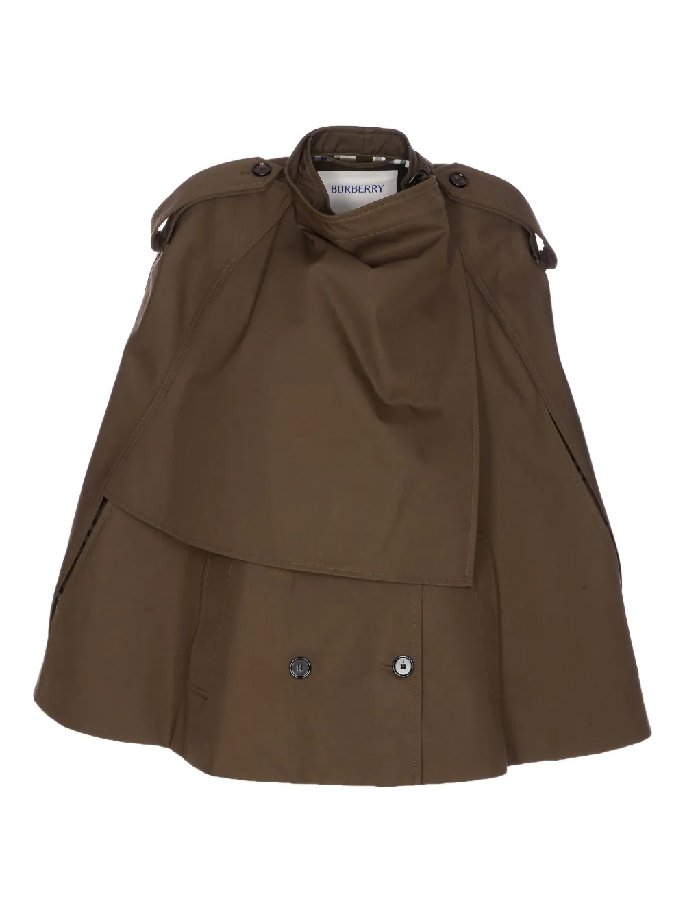 Burberry double-breasted cape Bruin