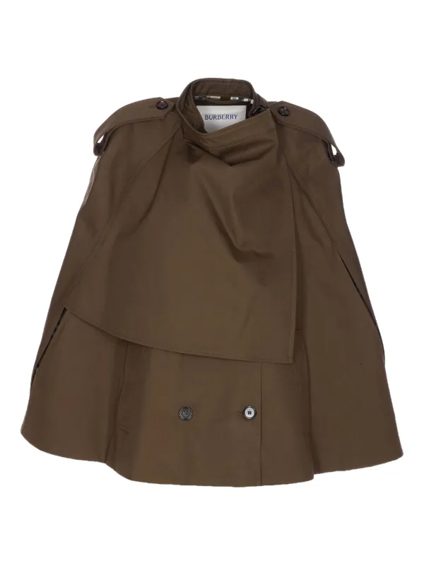 【BURBERRY】CAPE Check Wool Reversible Cape in Black | Burberry® Official