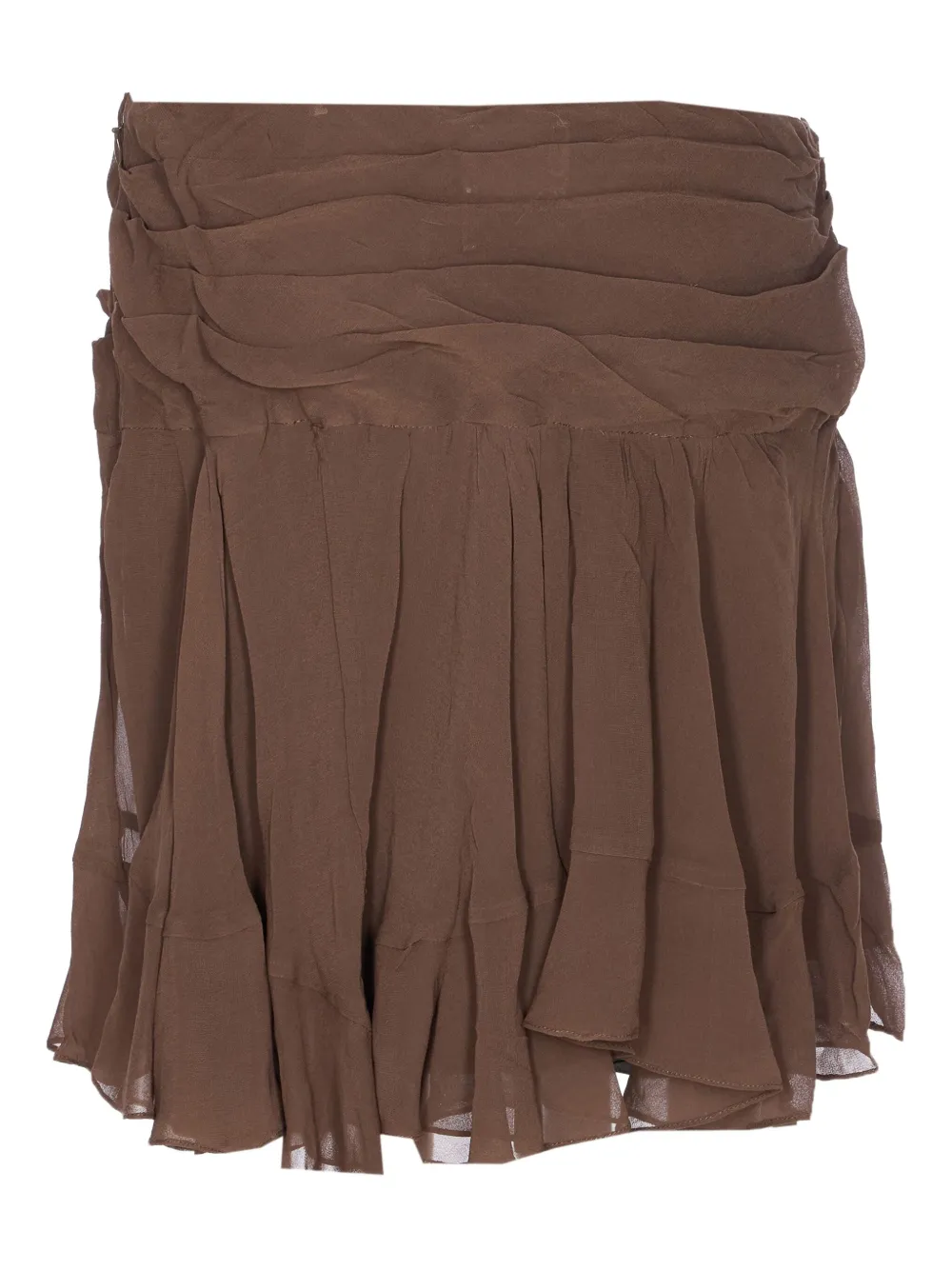 MARANT ÉTOILE Asymmetrische mini-rok met omslag Groen