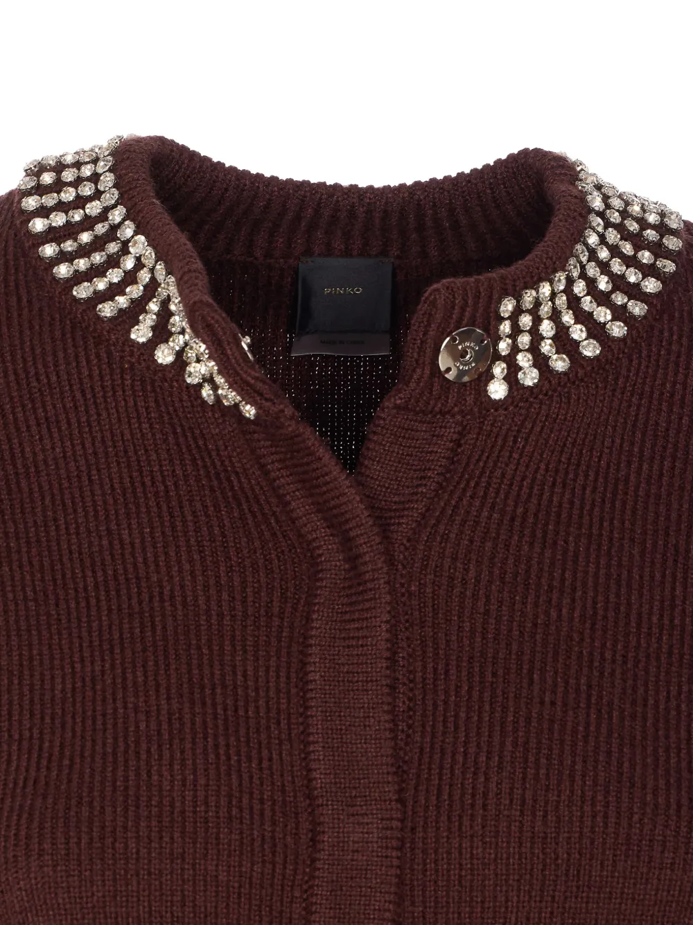 PINKO crystal-embellished cardigan Bruin
