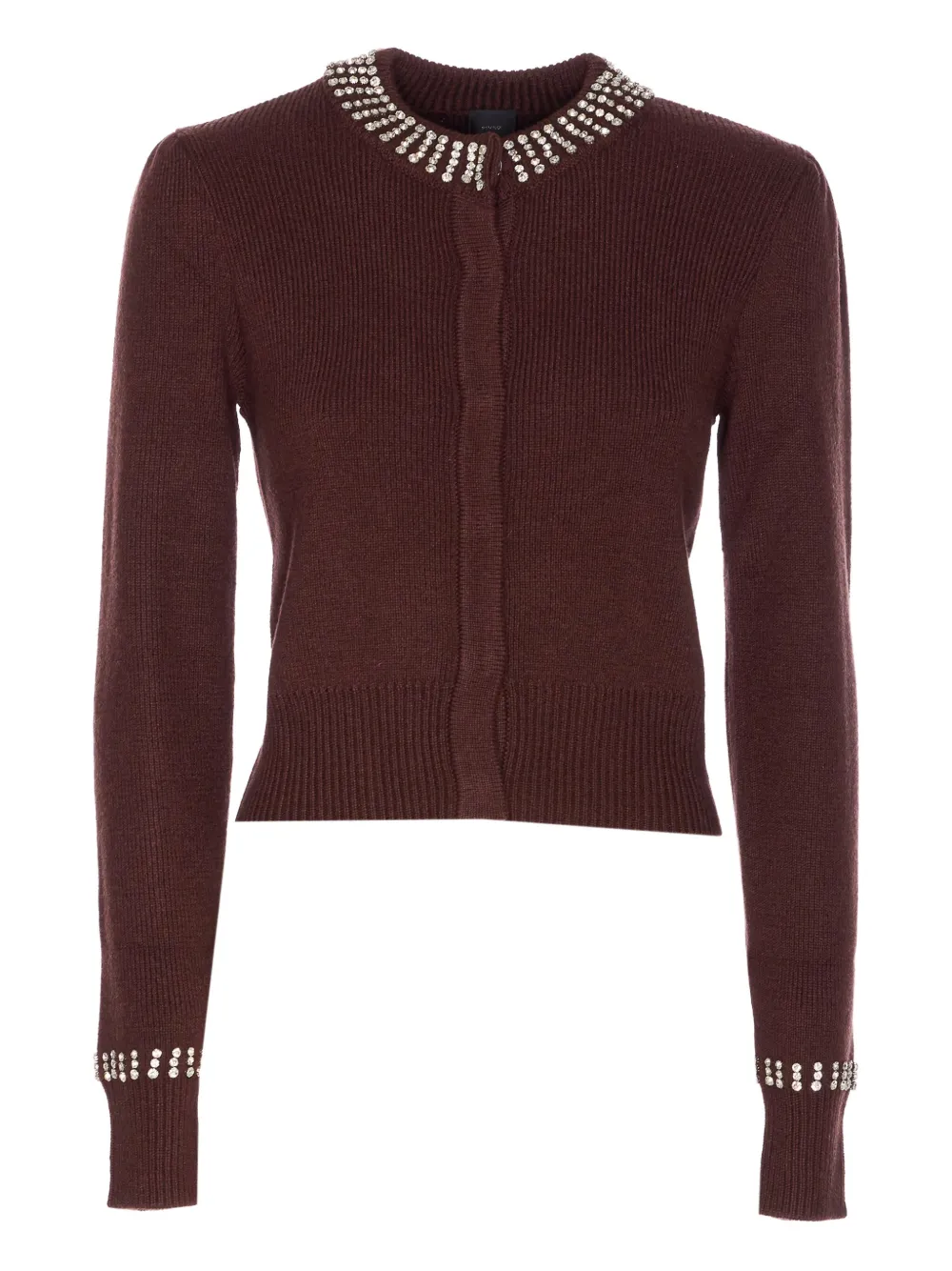 PINKO crystal-embellished cardigan Bruin