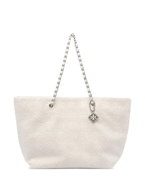 Tory Burch Ella chain-trimmed textured tote bag