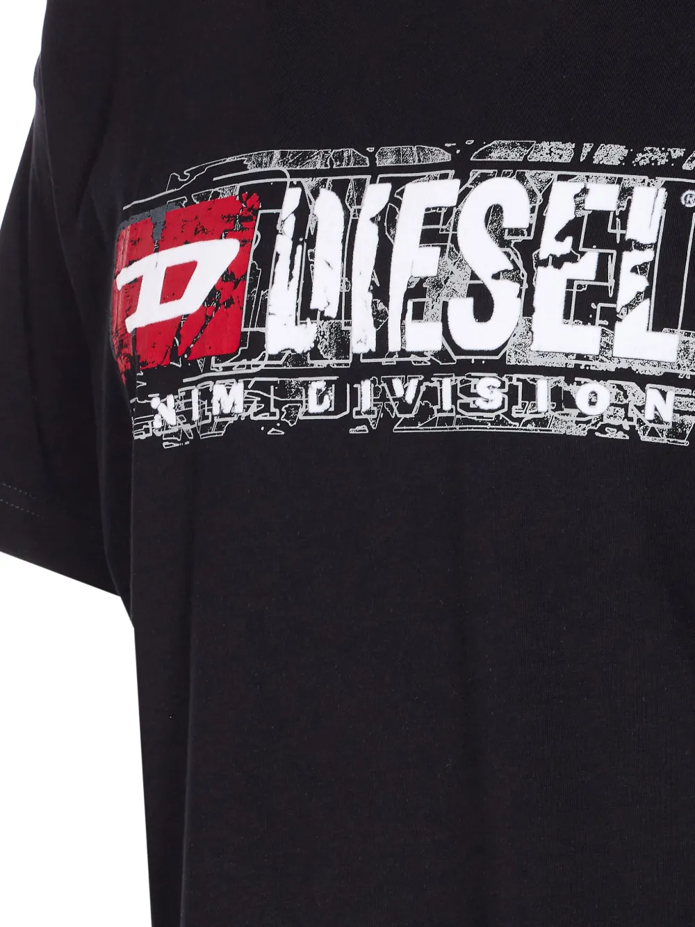 Diesel T-shirt met print Zwart
