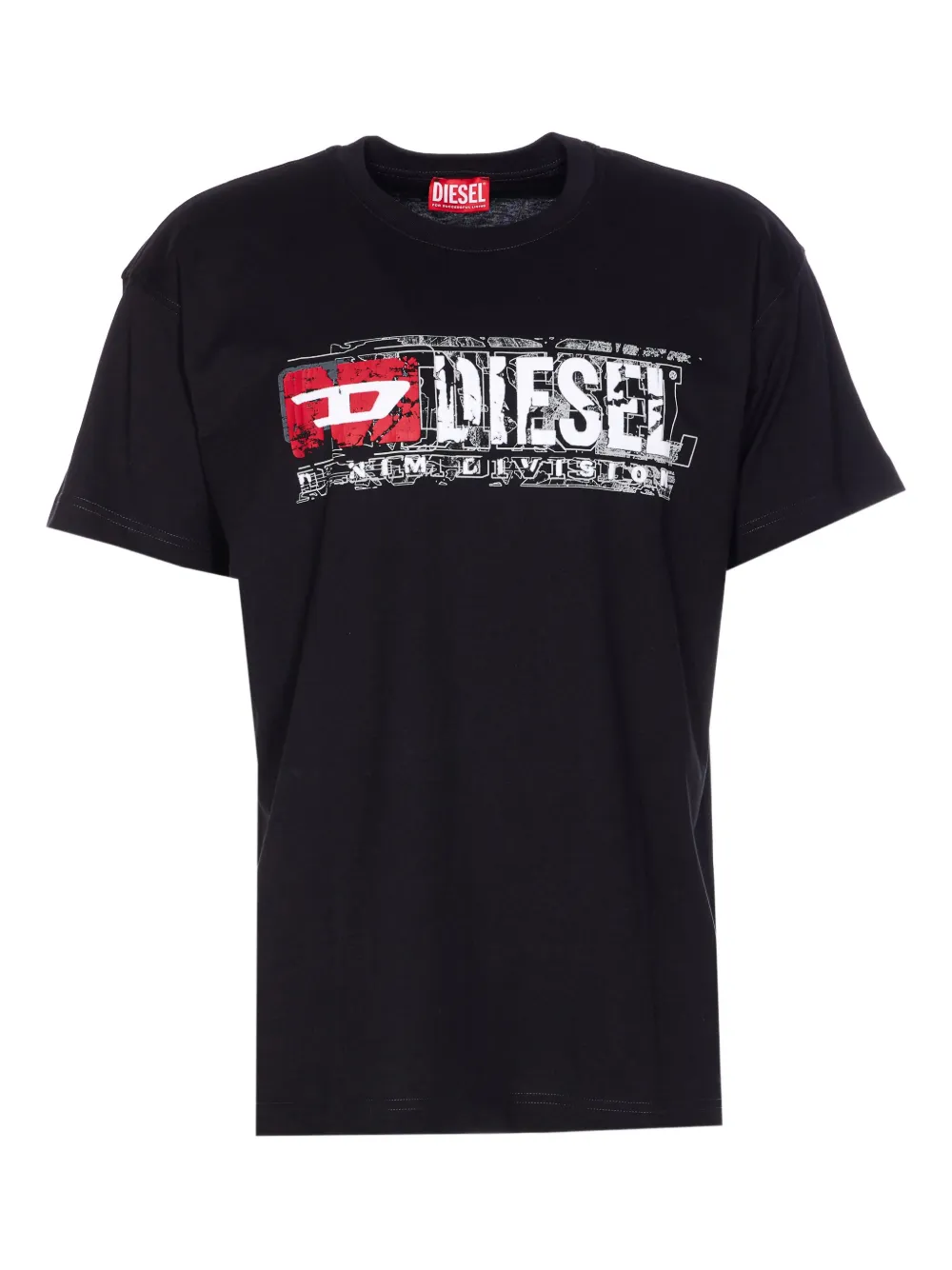 Diesel T-shirt met print Zwart
