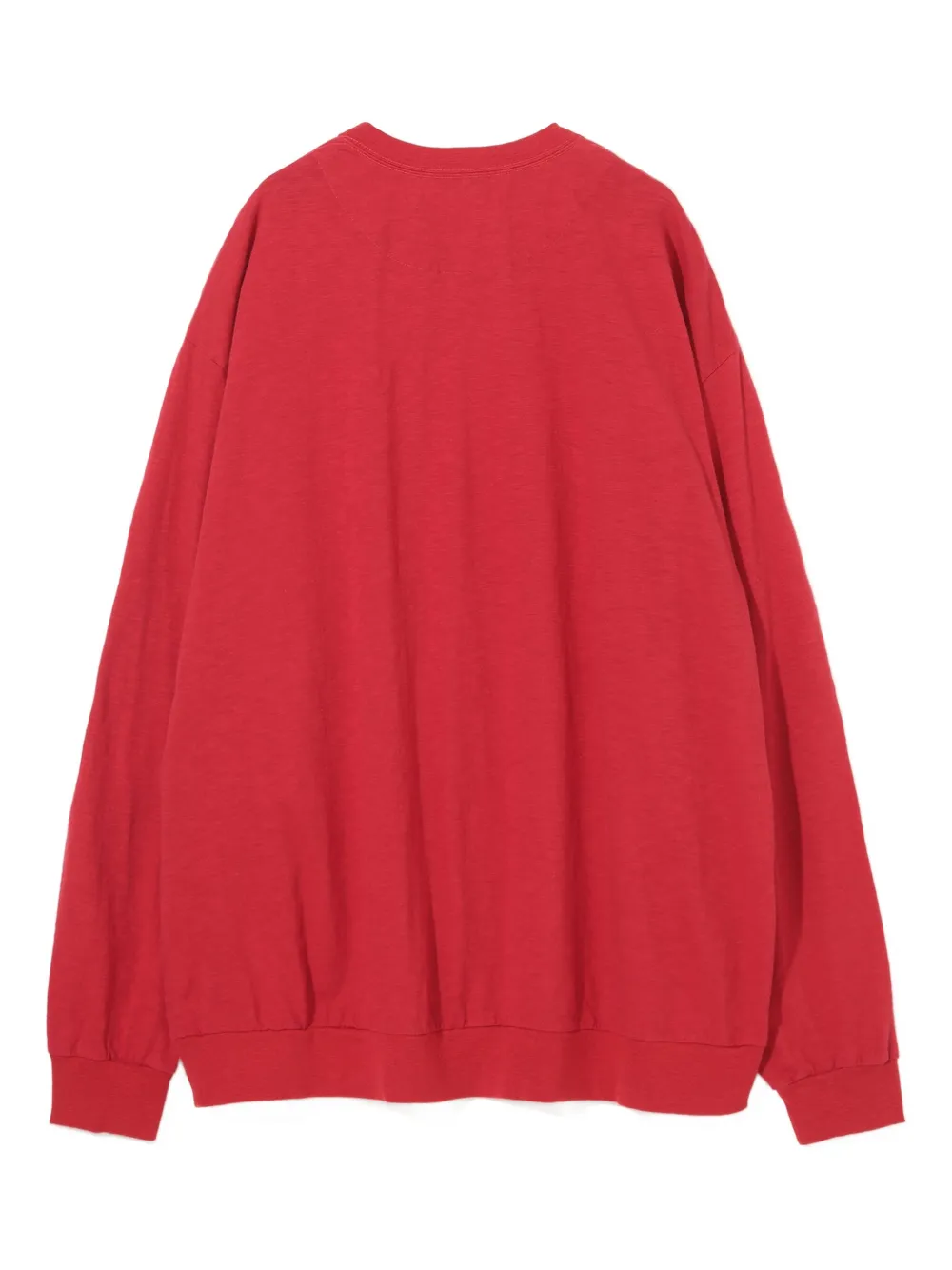 Undercover zip-detail cotton sweatshirt Rood