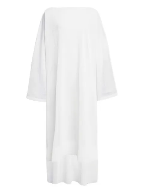 Alaïa side-opening linen-silk blend top