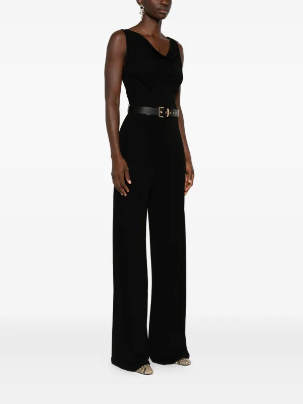 Max Mara ベルテッド ノースリーブ ジャンプスーツ | ブラック Max Mara ベルテッド ノースリーブ ジャンプスーツ | ブラック