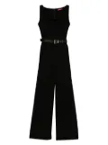 Max Mara sleeveless belted jumpsuit - Black