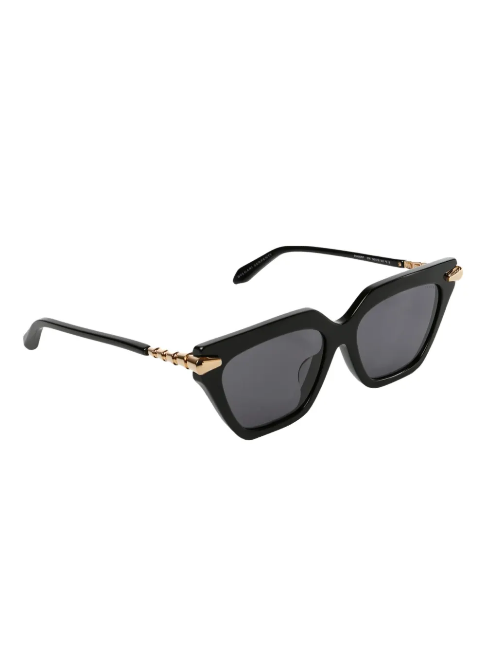 Bvlgari geometric-frame sunglasses - Zwart