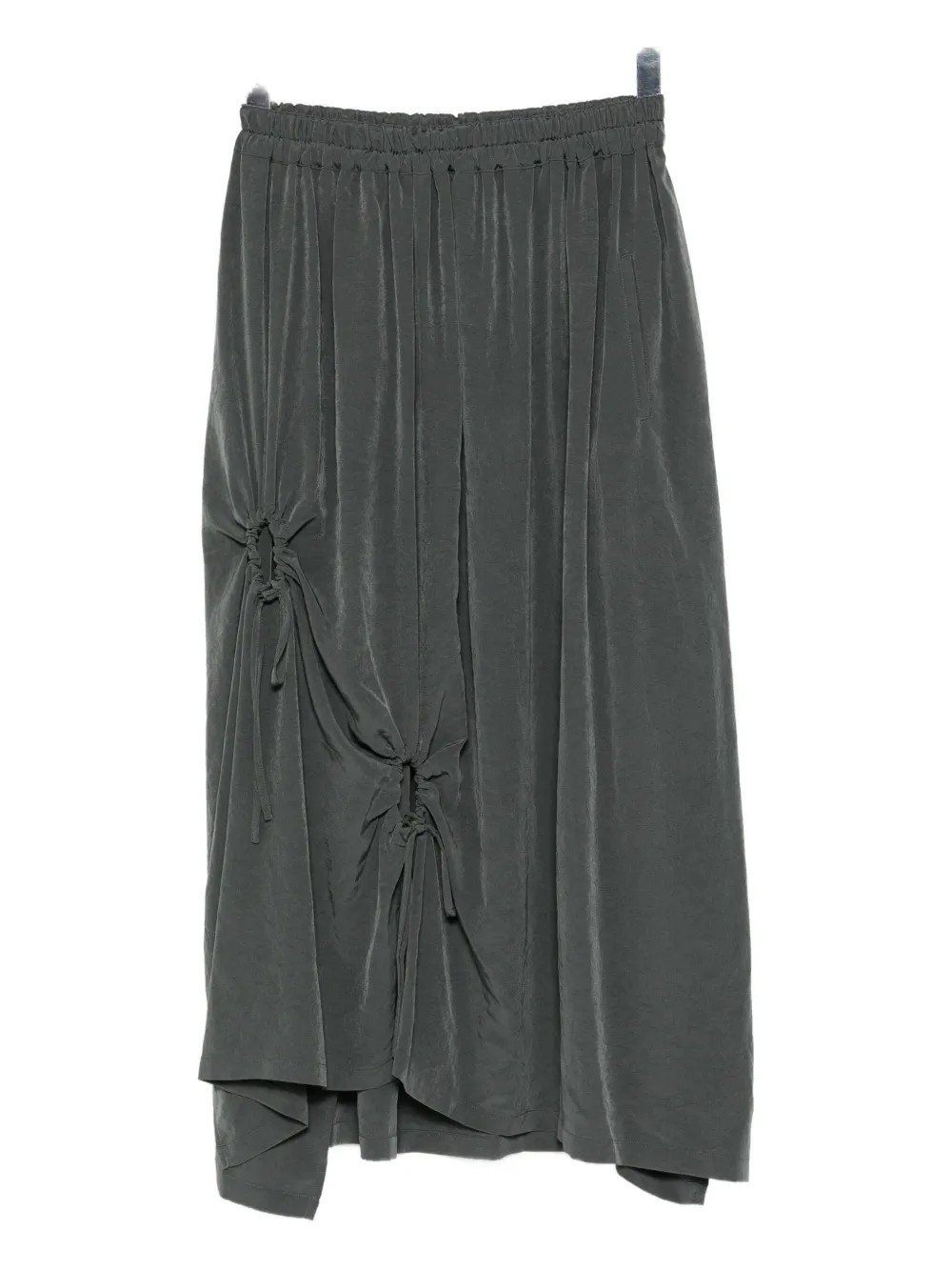 Y's Asymmetric Skirt In Gray