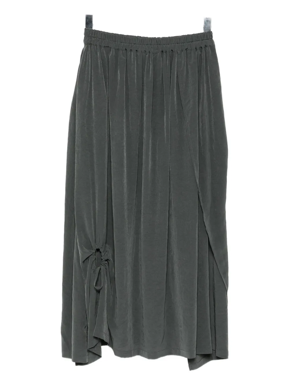 Y's Asymmetric Skirt In Gray