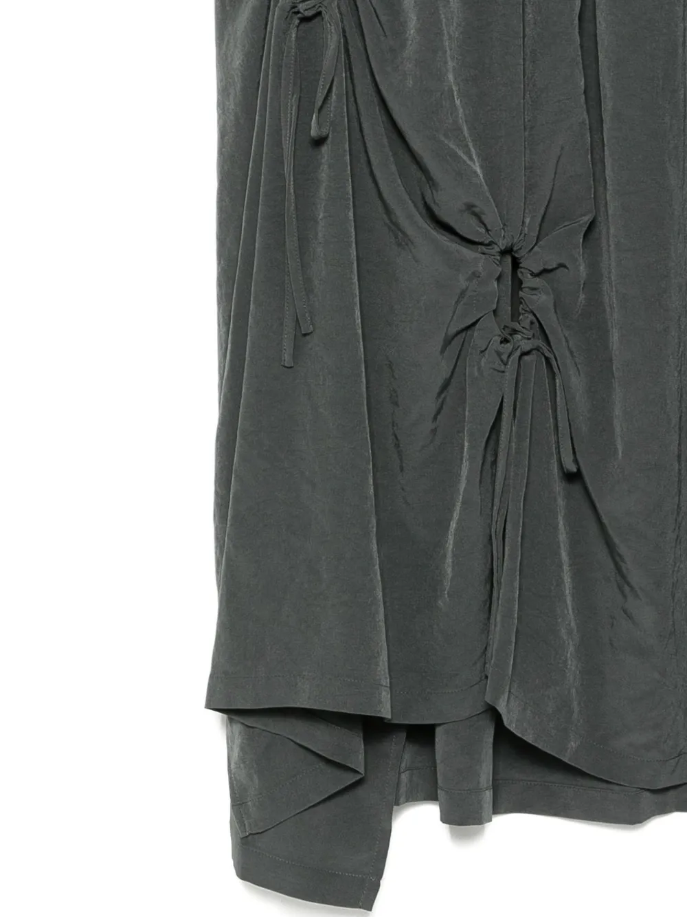 Y's Asymmetric Skirt In Gray