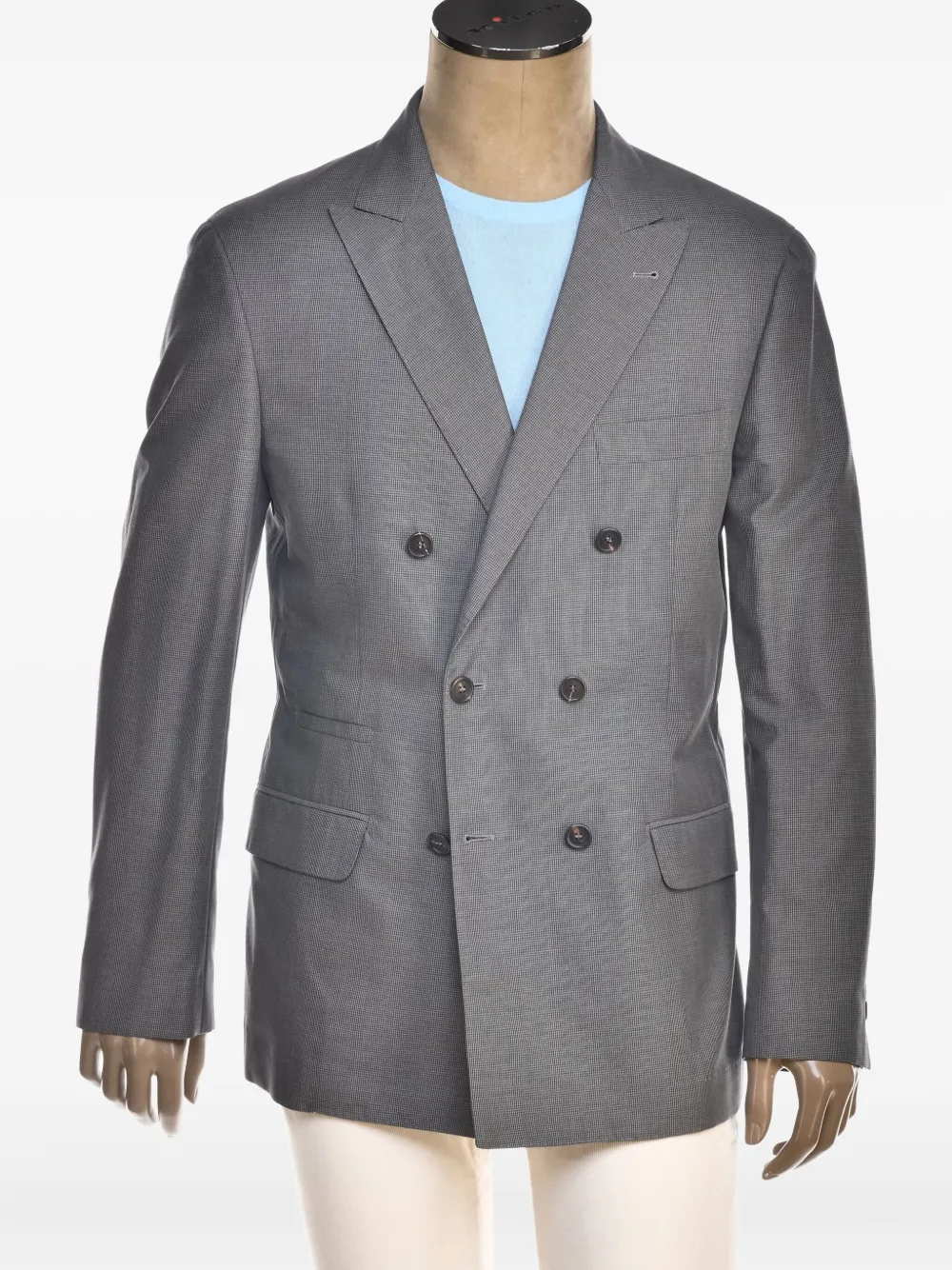 Brunello Cucinelli double-breasted blazer Grijs