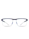Mykita Dalton rectangle-frame clear-lens glasses - Blue
