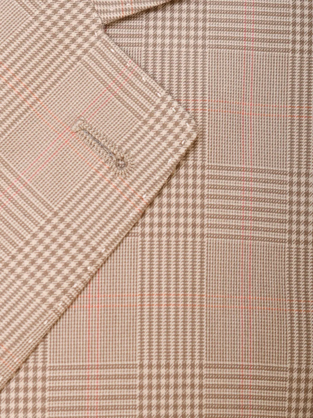 Brunello Cucinelli Geruite blazer met enkele rij knopen Roze
