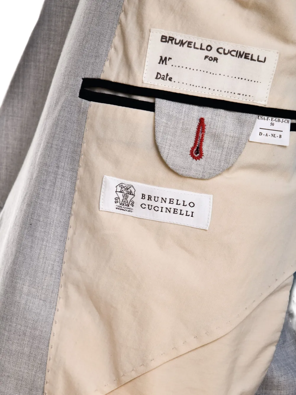 Brunello Cucinelli flap-pockets blazer Grijs