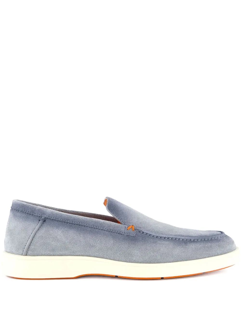 Santoni suede loafers Blue