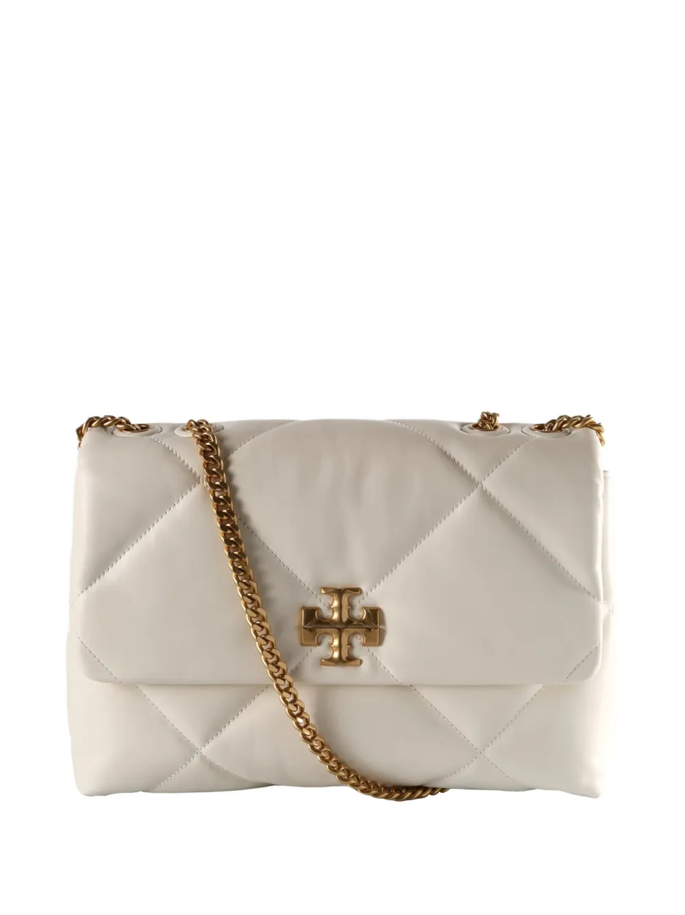 Tory Burch Kira quilted chain shoulder bag Wit