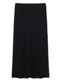 TOTEME satin midi slip skirt - Black