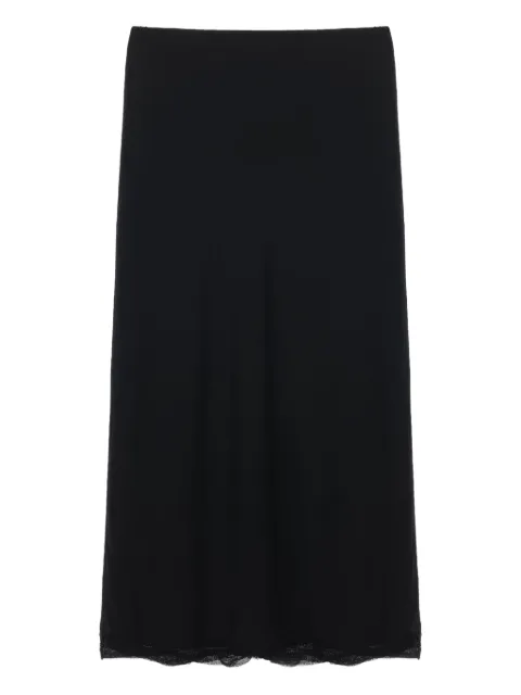 TOTEME satin midi slip skirt