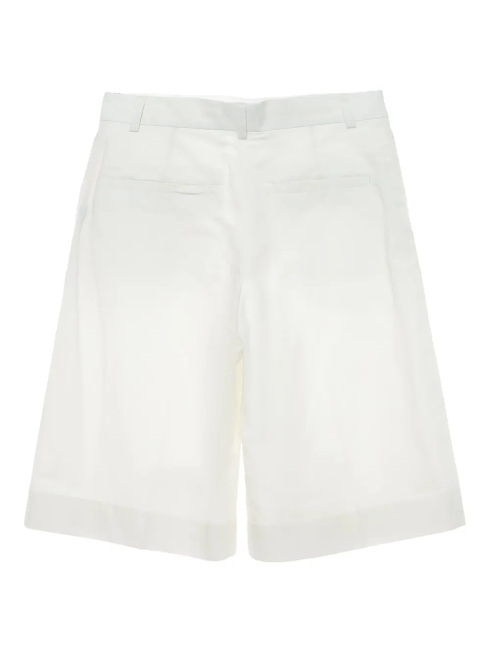 TOTEME Gekreukte shorts Wit