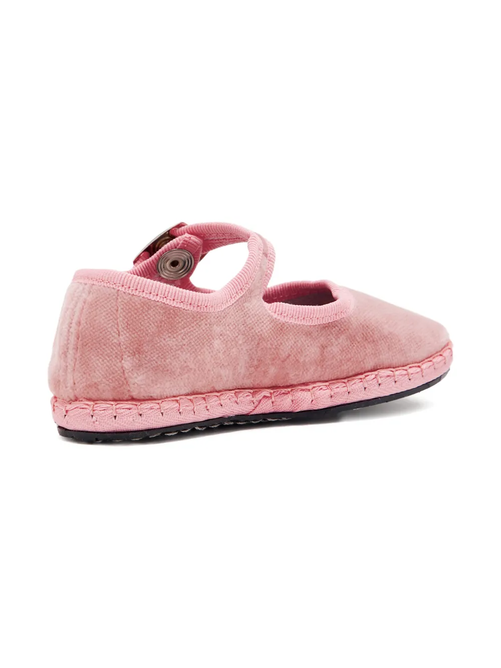 CAPULETTE Fluwelen ballerina's met gesp Roze