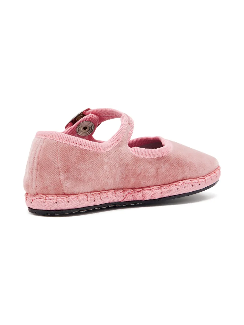 CAPULETTE Fluwelen ballerina's met gesp Roze
