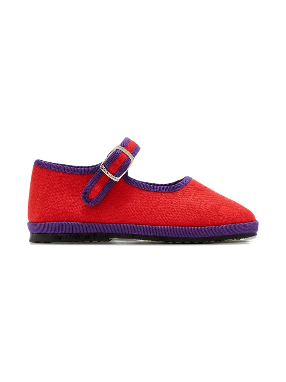 CAPULETTE buckle-strap ballerina shoes Red
