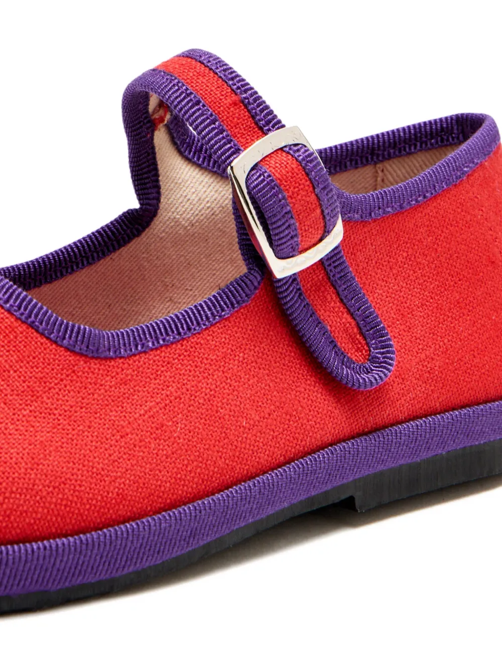 CAPULETTE buckle-strap ballerina shoes Red