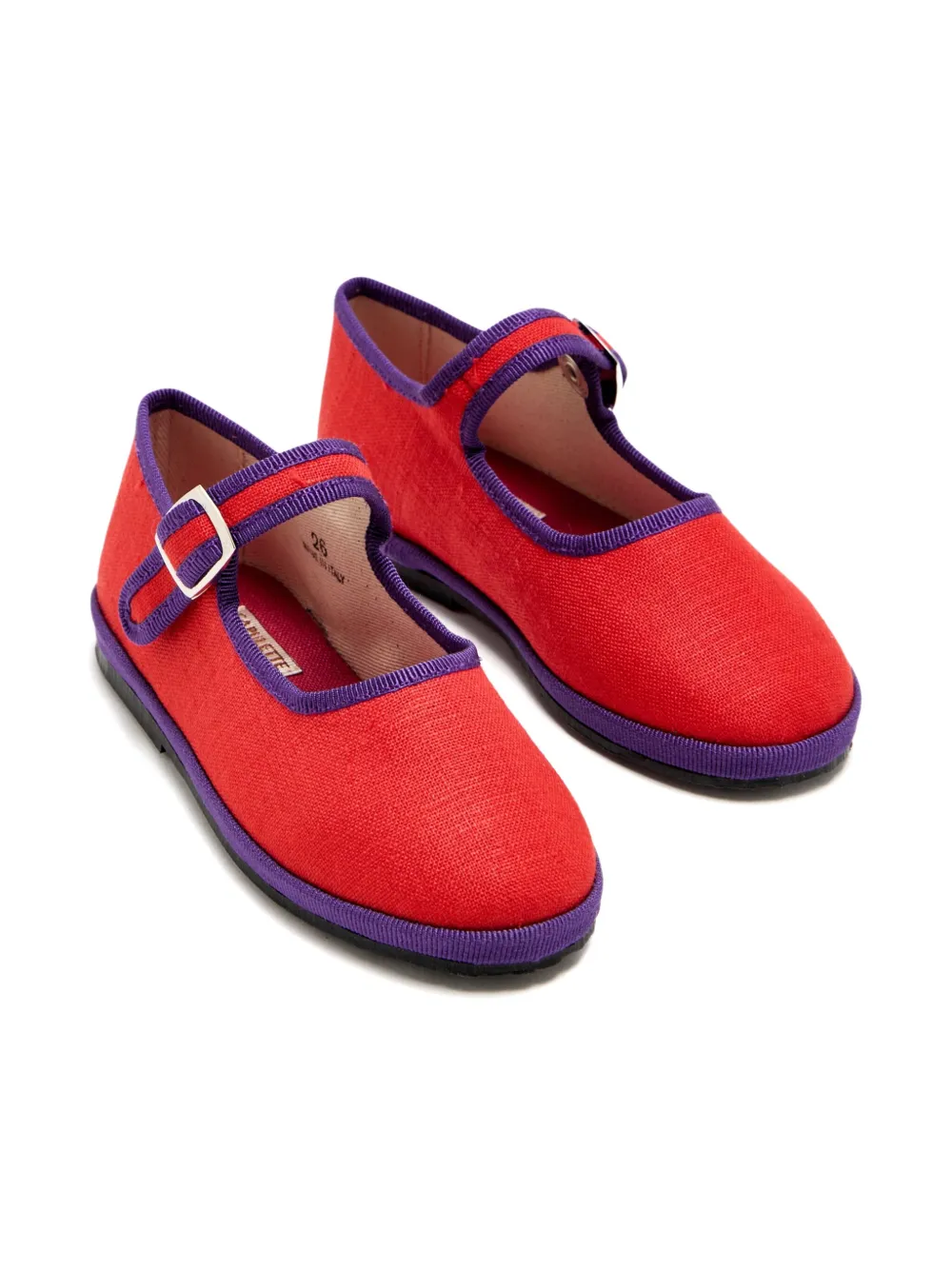 CAPULETTE buckle-strap ballerina shoes Red