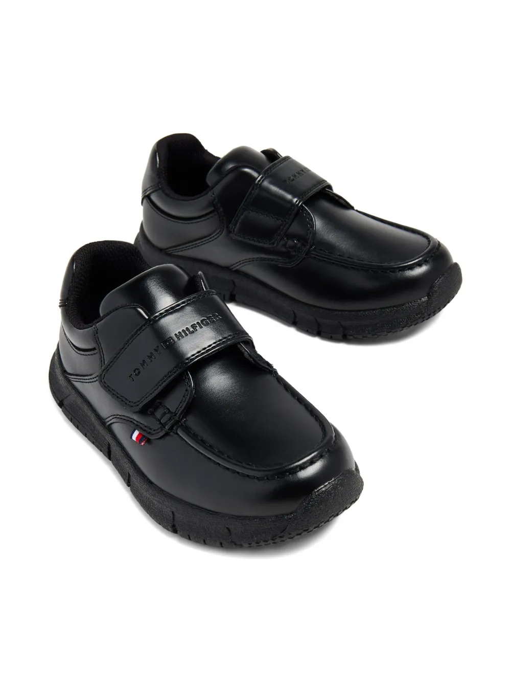 Tommy Hilfiger Junior Sneakers met klittenband Zwart