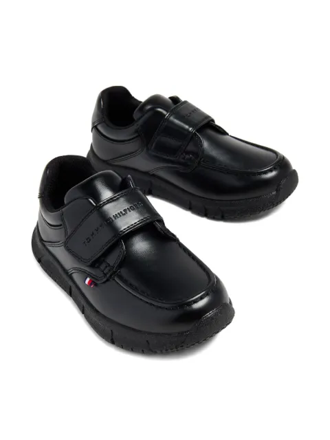 Tommy Hilfiger Junior touch-strap leather sneakers