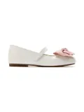 BabyWalker bow-embellished ballerina shoes - White