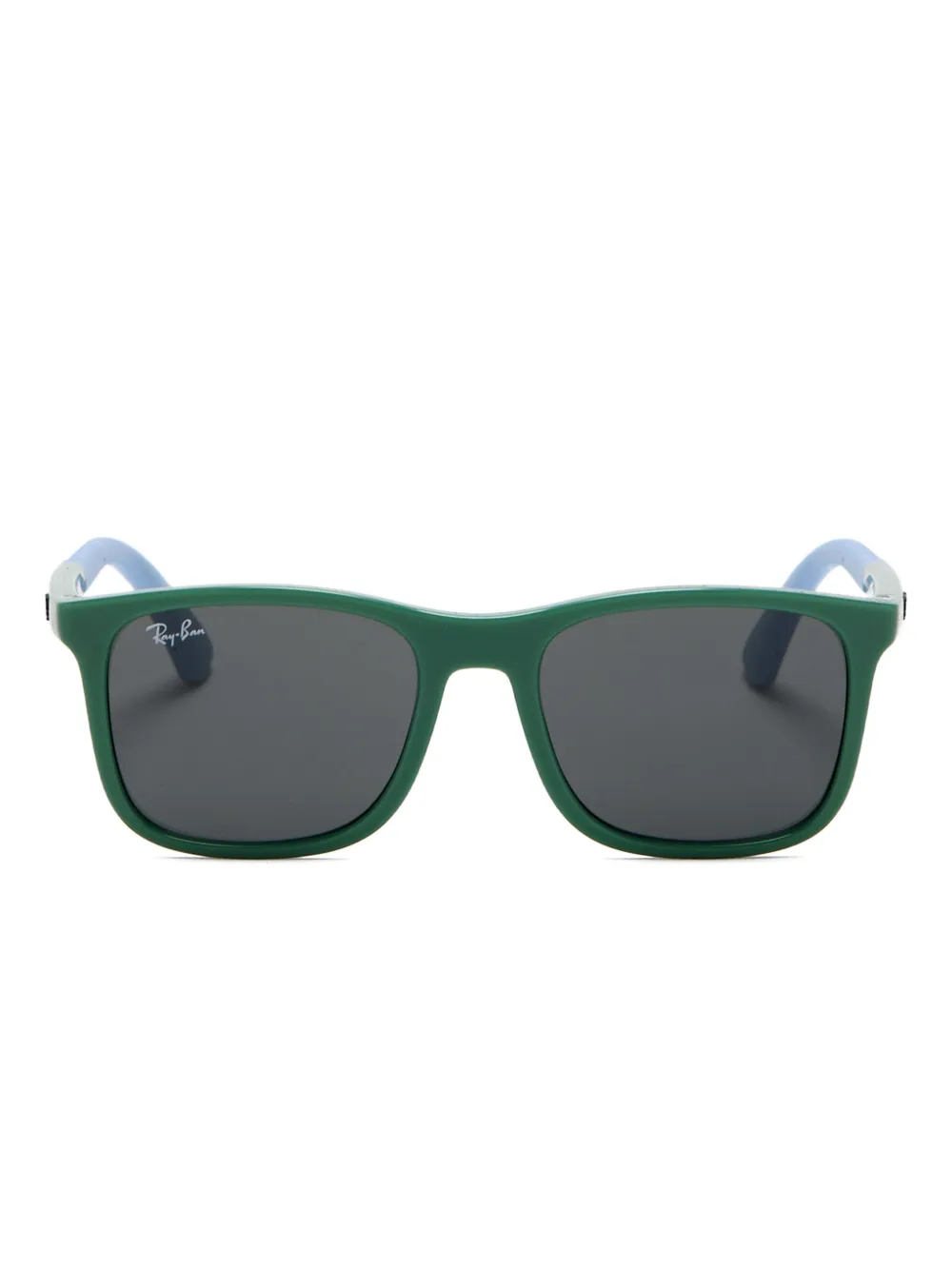 RAY-BAN JUNIOR two-tone square-frame sunglasses Groen