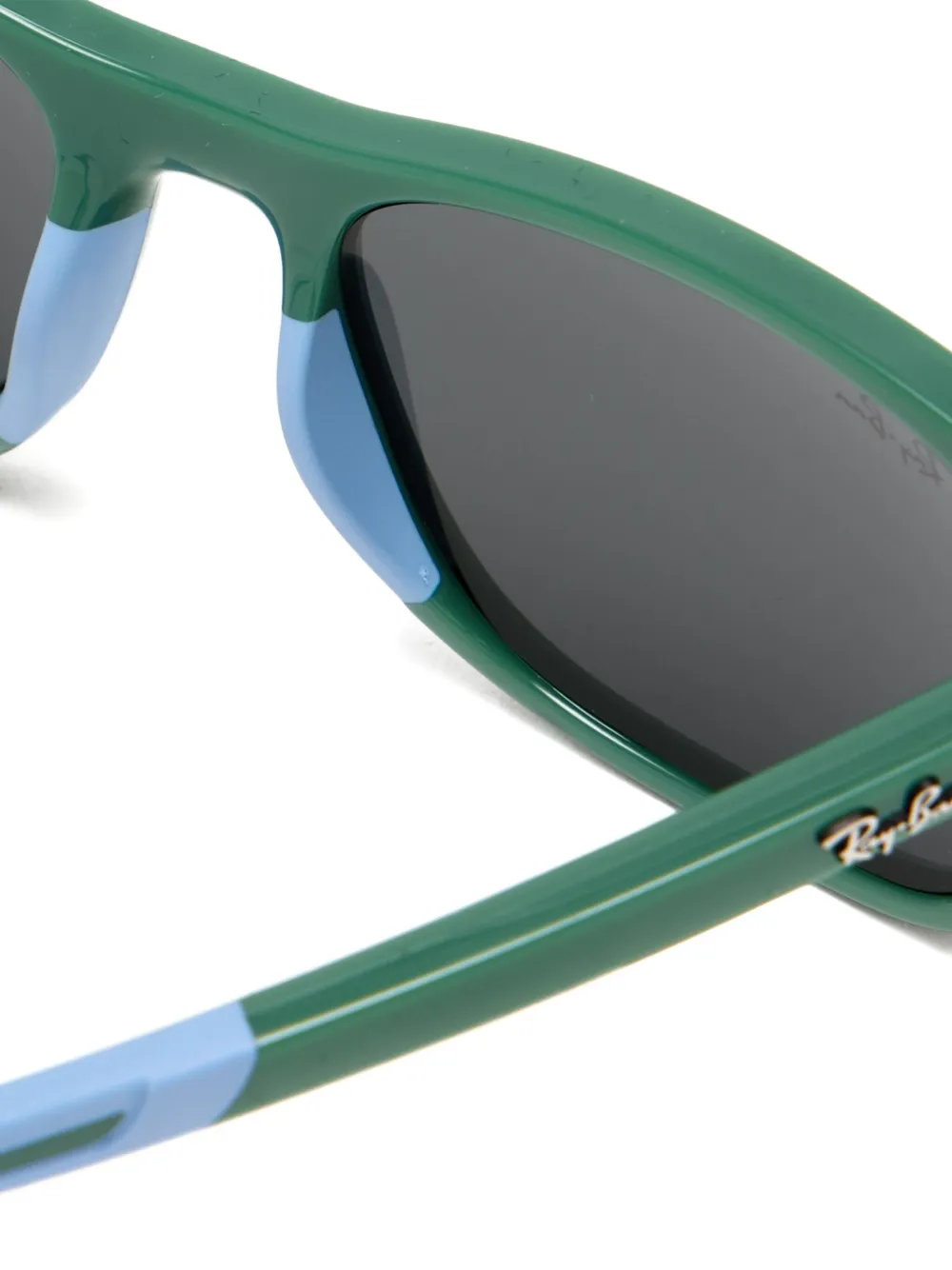 RAY-BAN JUNIOR two-tone square-frame sunglasses Groen